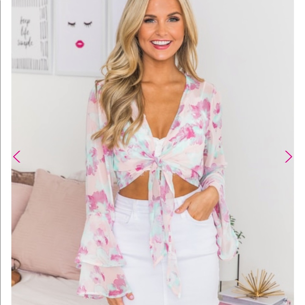 Pink Lily Blouse-SOLD